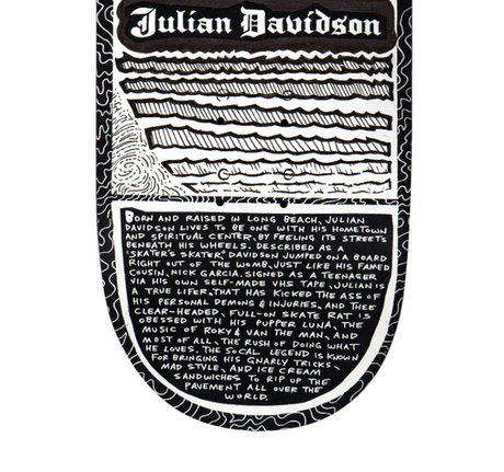 Deathwish Secret Tales Skateboard Deck Black White 8.5 wb14.5
