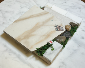 223 Fingerboard Spot Park Tile Over Hang White 6x6