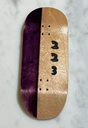 223 Vertical Logo Split Ply Fingerboard Deck Tan Purple 38x99 OG Med