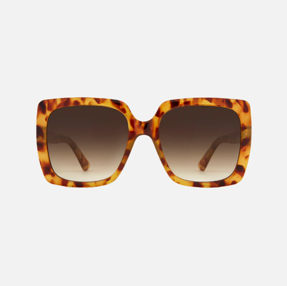 Carve Luna Polarized Sunglasses Tan Tort Grey