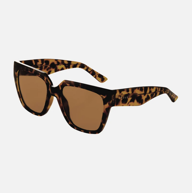 Carve Brooklyn Polarized Injected Sunglasses Brown Tort Brown Lens