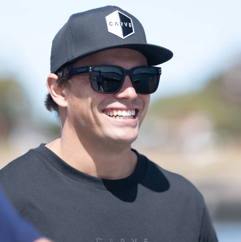 Carve Rival XL Polarized Injected Sunglasses Matt Black Grey