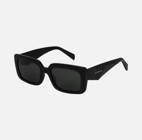 Carve Laguna Polarized Sunglasses Matt Black Grey