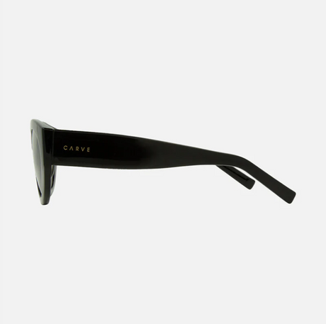Carve Montana Polarized Injected Sunglasses Gloss Black Grey