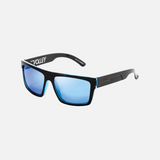 Carve Volley Polarized Injected Sunglasses Blue Clear Black Fade Blue Chrome Grey