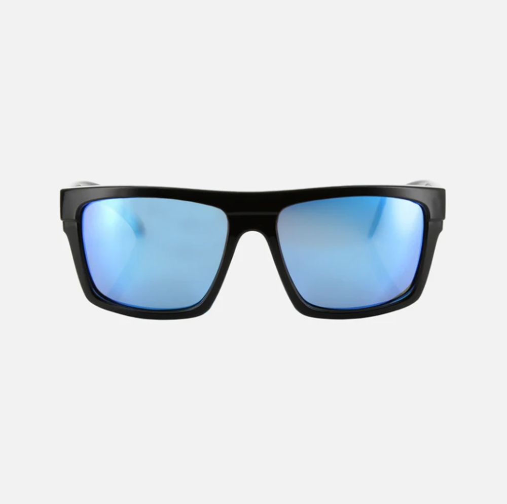 Carve Volley Polarized Injected Sunglasses Blue Clear Black Fade Blue Chrome Grey