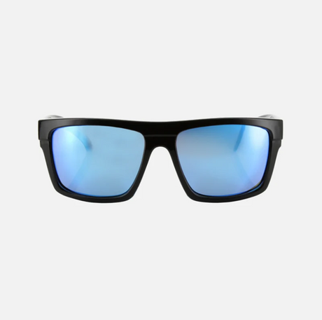 Carve Volley Polarized Injected Sunglasses Blue Clear Black Fade Blue Chrome Grey