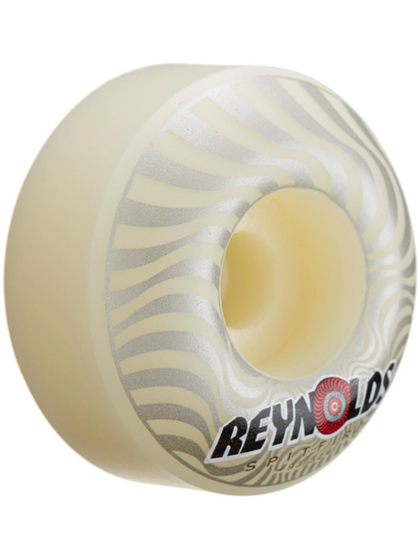 Spitfire Reynolds Soft Sliders F4 Wheels Set White Silver Swirl 53mm 93a