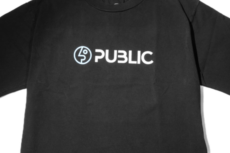 Public Logo Tshirt Black White