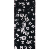 April Leal Beads Skateboard Deck Black White 8