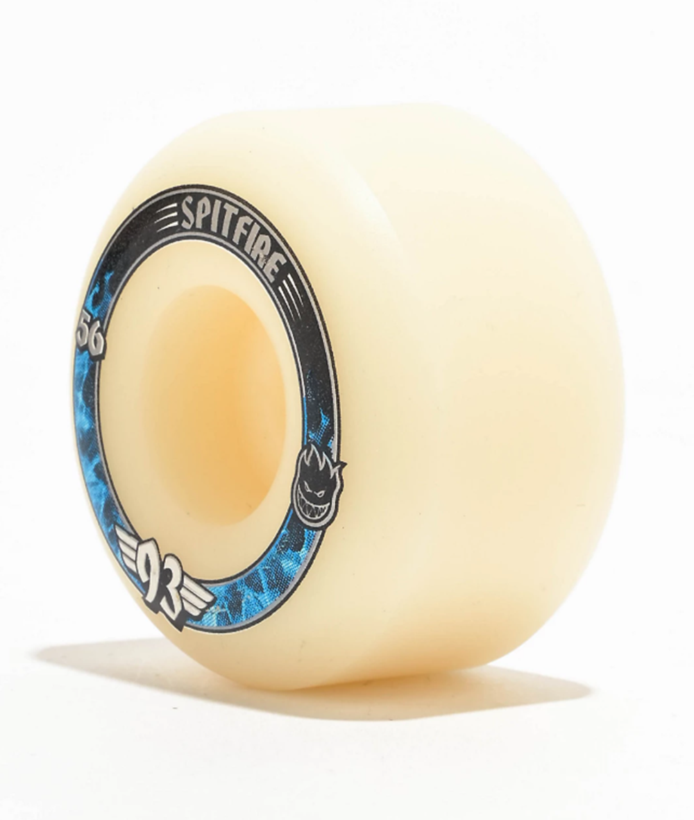 Spitfire F4 93Radial Wheels Set Blue White 56mm/93