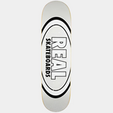 Real EasyRider Oval Logo Skateboard Deck White Glitter 8.5 wb14.25
