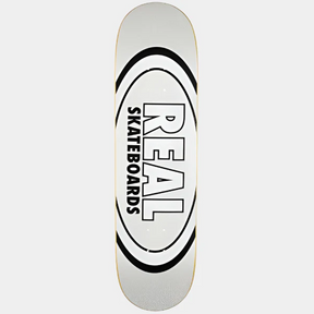 Real EasyRider Oval Logo Skateboard Deck White Glitter 8.5 wb14.25