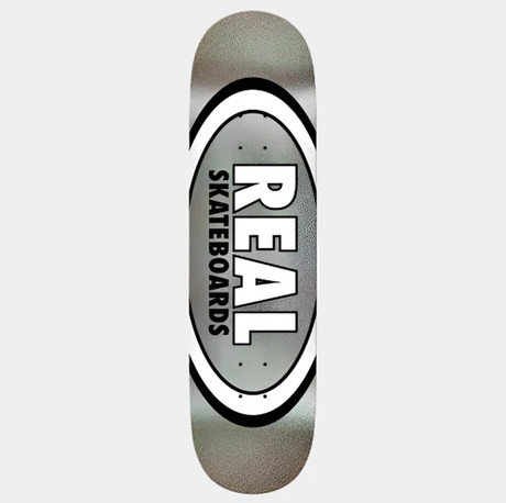 Real EasyRider Oval Logo Skateboard Deck Silver Glitter 8.25 wb14.0