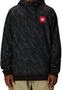 686 Bonded Fleece Hoody Mens Black Fracture Print