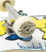 Krooked Birds Skateboard Complete White Blue Yellow 7.75x13WB