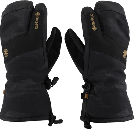 686 Linear Trigger Mitts GoreTex Mens Black Camo Large