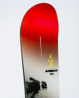 Rome Agent Snowboard 2026 Red Grey 155 WIDE
