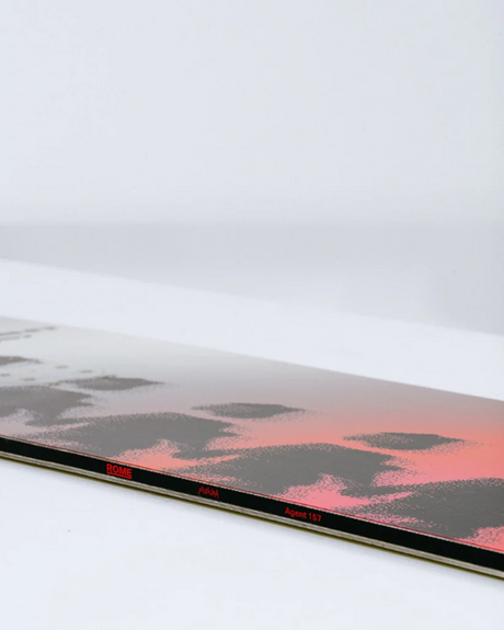Rome Agent Snowboard 2026 Red Grey 155 WIDE