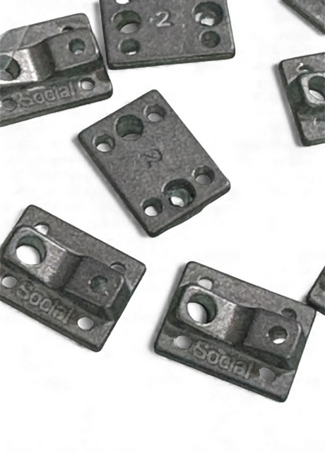 Social Team Pro Fingerboard Trucks Raw Raw 29mm