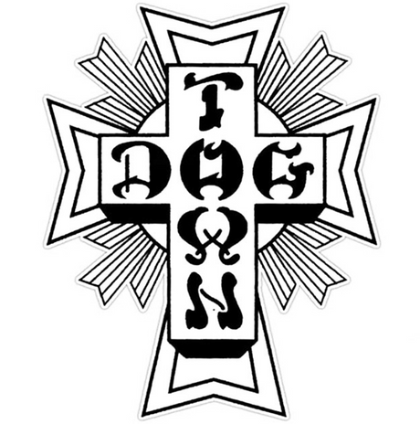 Dogtown Work Patch Black White 3 inch