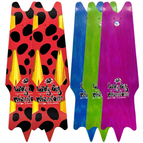 Krooked Lady Bug Phantom LTD Deck Red Black 11.02