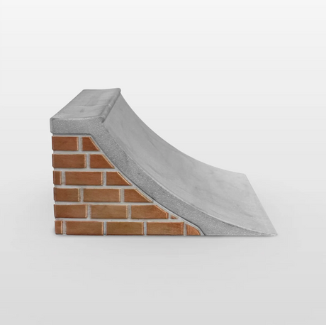 Silent Obstacles Fingerboard Quarter Pipe Bundle Red Grey 2 Quarters