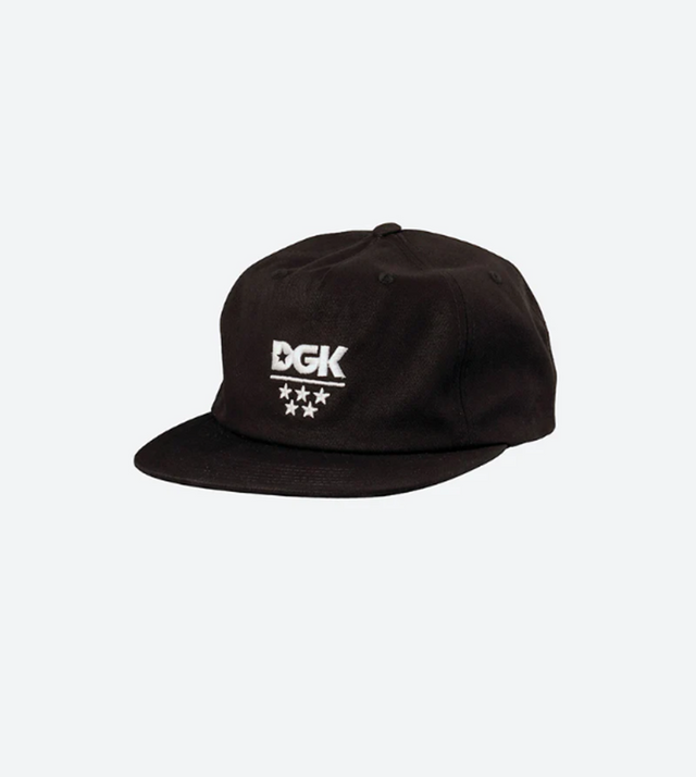 DGK All Star Strapback Hat Black Onesize