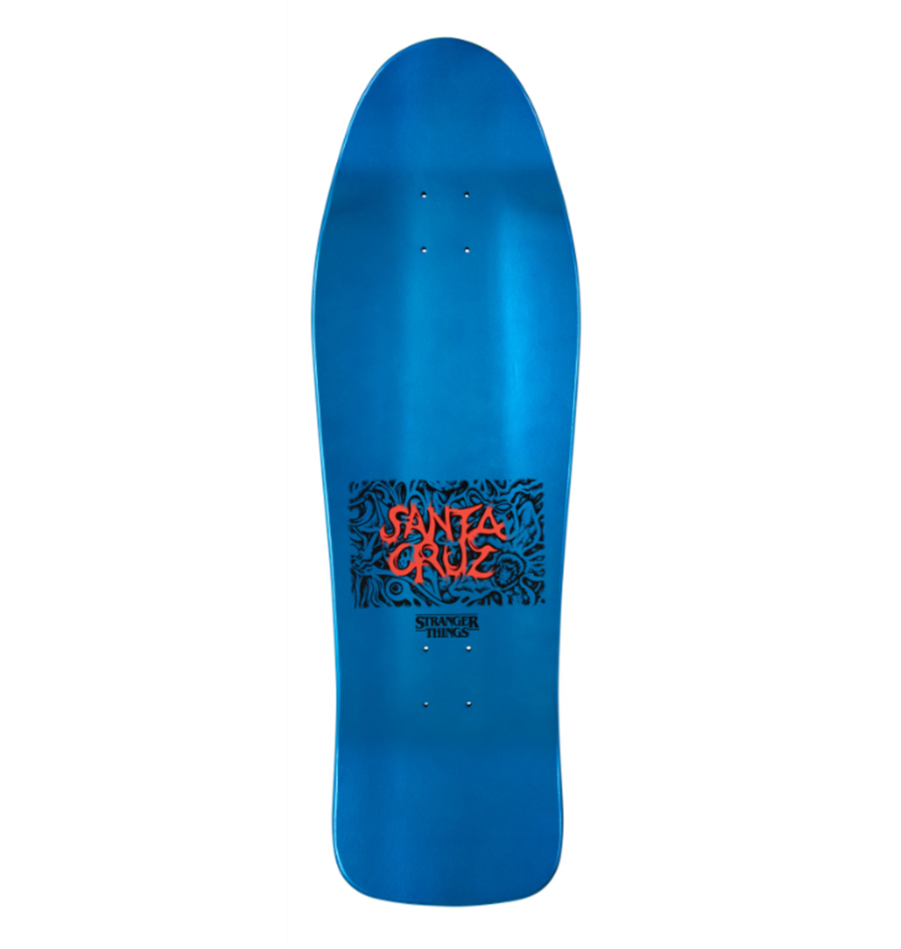 Santa Cruz ST Knox Hellfire Pit Skateboard Deck Blue 10.07 x 31.2
