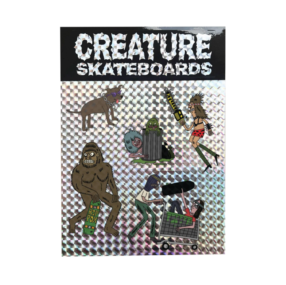 Creature Raffin Shred Party Deux Skateboard Deck Grey 8.5 x 32