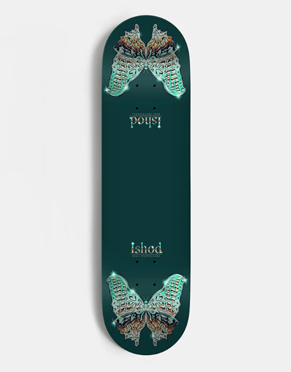Real Ishod Mariposa Redux Skateboard Deck Green Twin 8.5 wb14.5
