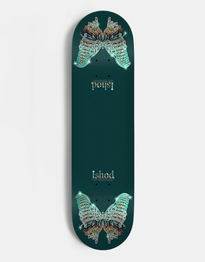 Real Ishod Mariposa Redux Skateboard Deck Green Twin 8.5 wb14.5