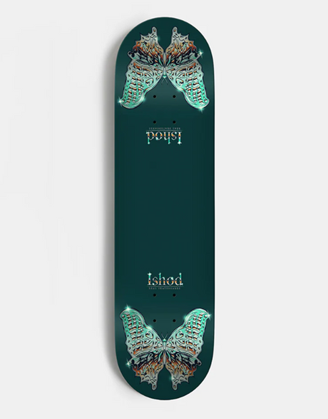 Real Ishod Mariposa Redux Skateboard Deck Green Twin 8.5 wb14.5