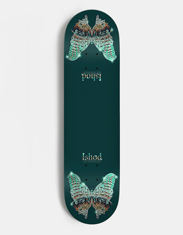 Real Ishod Mariposa Redux Skateboard Deck Green Twin 8.5 wb14.5