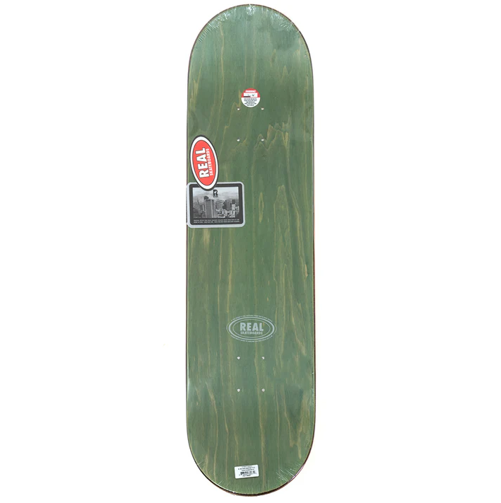 Real Herman Troll Dom Skateboard Deck Yellow Stain 8.5 wb14.38
