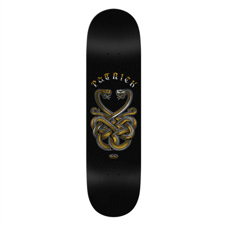 Real Praman Fight Snake Skin Skateboard Deck Black Embossed 8.38 wb14.38