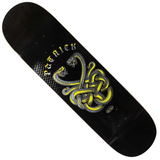 Real Praman Fight Snake Skin Skateboard Deck Black Embossed 8.38 wb14.38