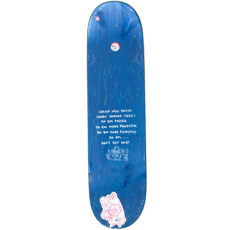 Krooked Cromer Neon Stickers Skateboard Deck Green 8.25 wb14.38