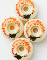Spitfire Daan Pyrocat F4 Classics Skateboard Wheels White Orange 55/99