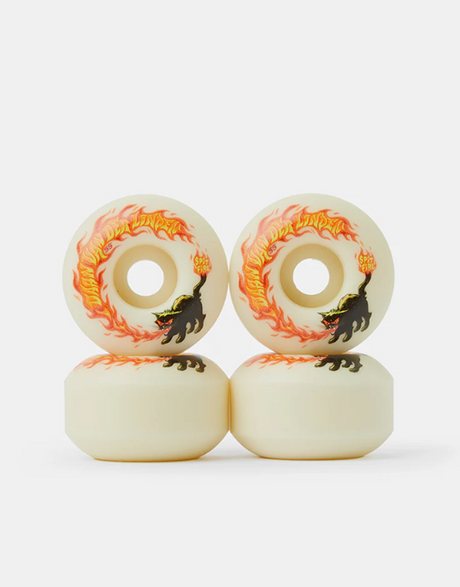 Spitfire Daan Pyrocat F4 Classics Skateboard Wheels White Orange 55/99
