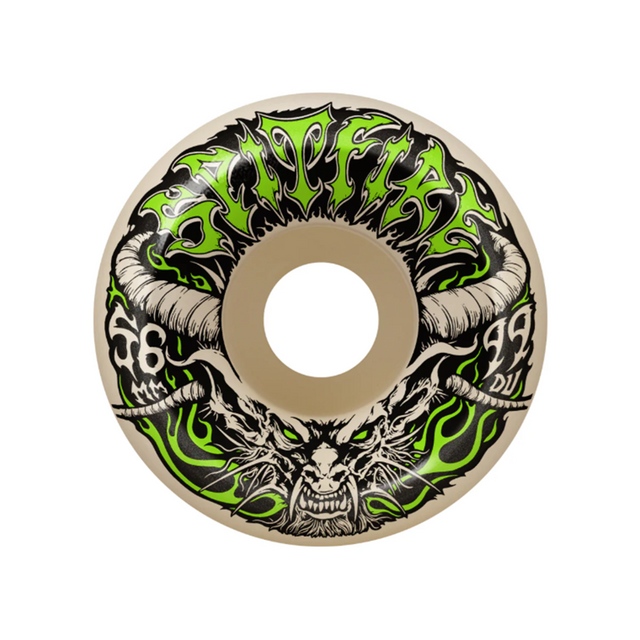 Spitfire TM Demon Redux F4 Skateboard Wheels White Green 56/99