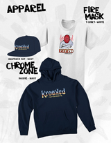Krooked Chrome Zone Hat Navy Snapback