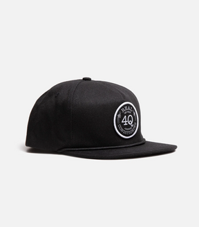 Real 4Q Logo Rope Hat Black Snapback