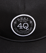 Real 4Q Logo Rope Hat Black Snapback