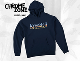 Krooked ChromeZone Hoodie Navy Yellow M