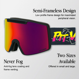 Pit Viper Backslap Snow Goggles 93 Combo Pink Large