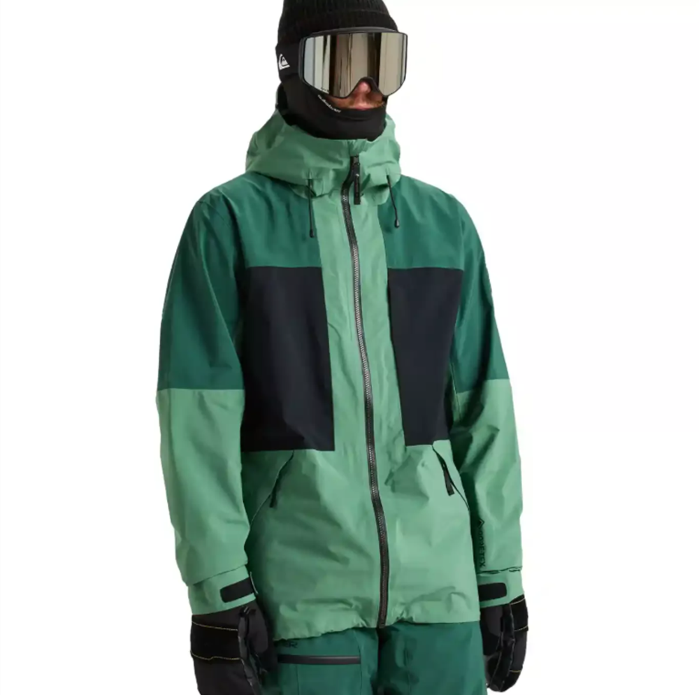 Quiksilver Forever Stretch GoreTex Jacket Mens Dark Ivy L