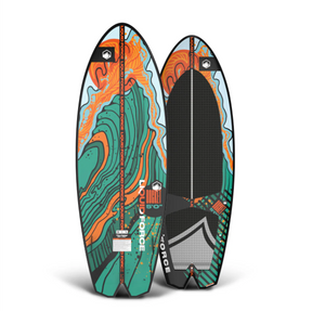 Liquid Force Rocket Wakesurf 2026 Orange Aqua 5'0"