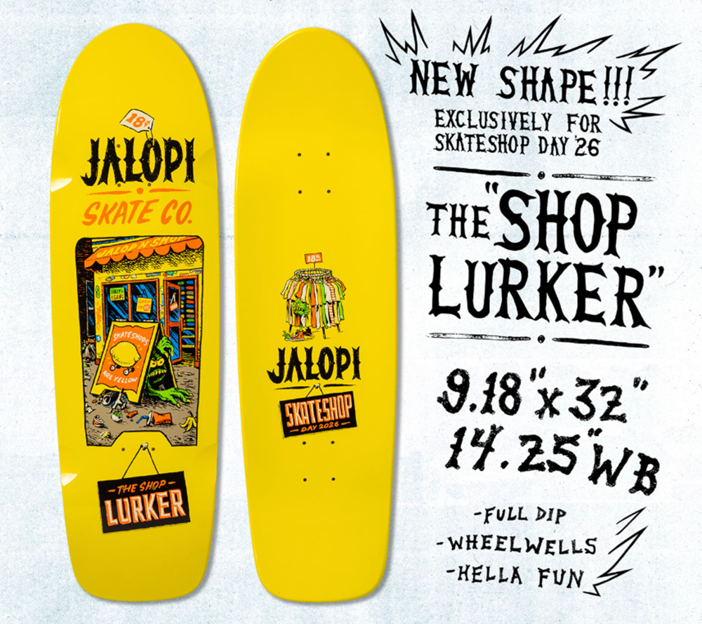 Anti Hero Jalopi Lurker Skateboard Deck Yellow 9.1