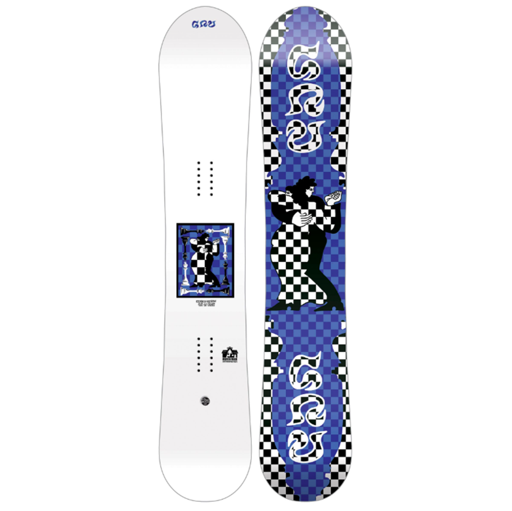 GNU 4x4 Snowboard 2026 White Blue 157